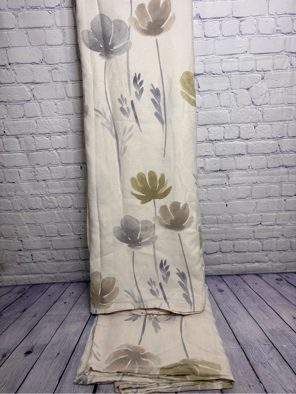 The Company Store Linen Botanical Nature Cottagecore Bed Duvet Cover King